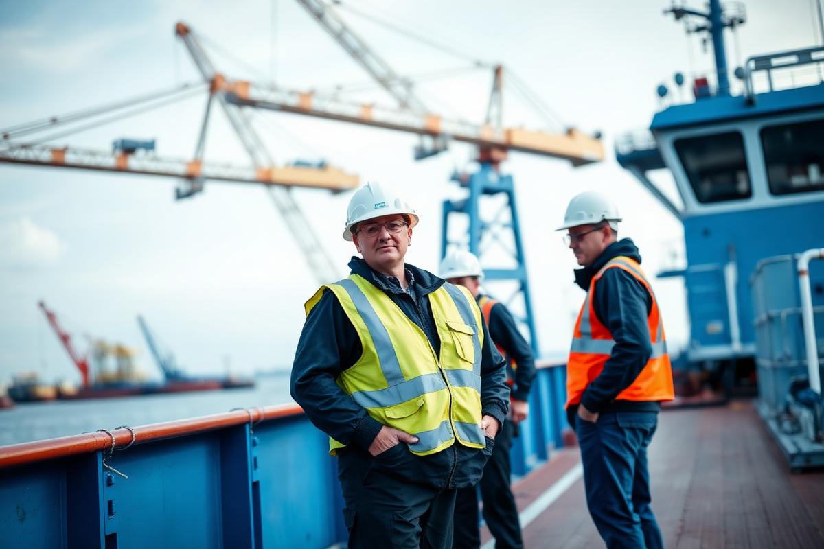 Marine engineers at Chittagong port